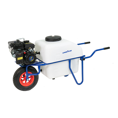 CARRETILLA FUMIGACION GOODYEAR 100L UNA RUEDA MOTOR 2.5HP BOMBA AR-202